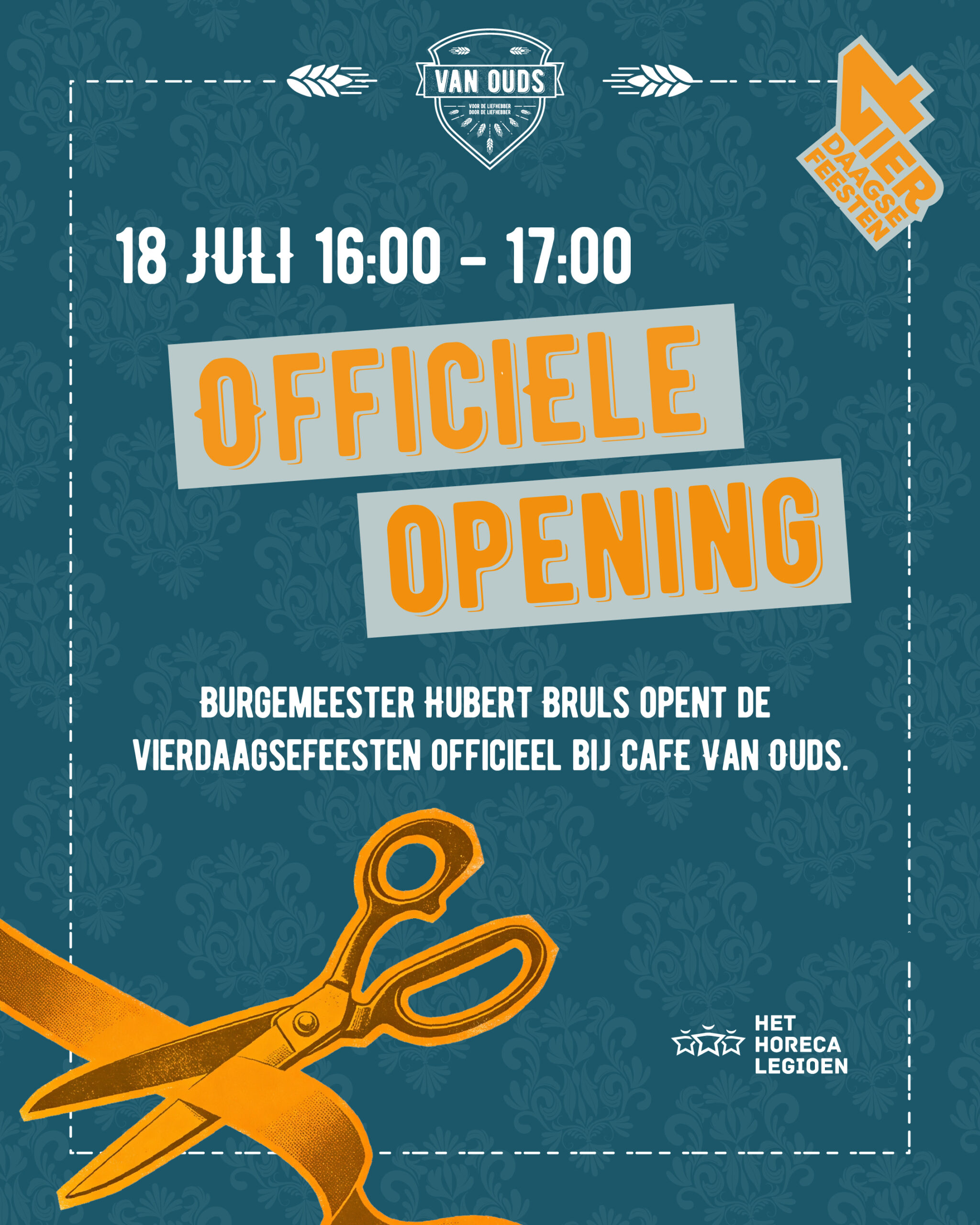 officiële opening van ouds vierdaagse feesten 2026 poster