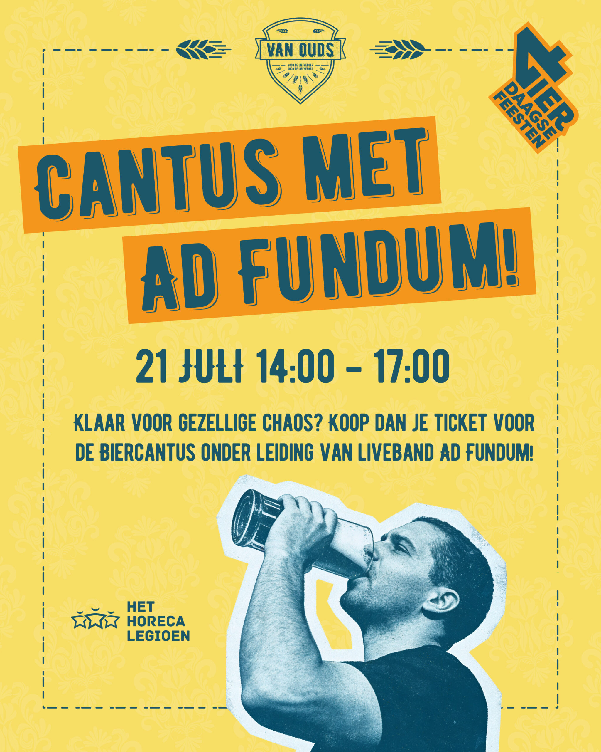 Cantus van ouds 2026 vierdaagsefeesten poster